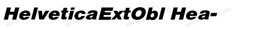 HelveticaExtObl Hea字体转换
